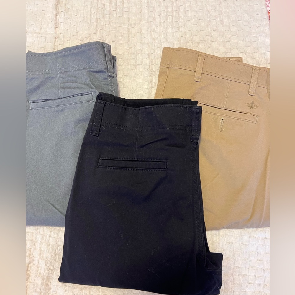 Mens Bundle Pants- Dockers Straight Fit, Lee Slim Fit, Lee Slim Straight 33x32